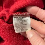 Liz & Co Cute vintage  dark red argyle fleece sweater sweatshirt crop Photo 2