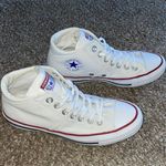 Converse White Mid-Top Sneakers Photo 0