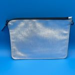 Marc by Marc Jacobs A Very Sweet Marc By Marc Jacob Silver Leather Zip Pouch Photo 1
