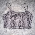 Forever 21 Size Medium Y2K Snakeskin Crop Tank Top Shirt Photo 1