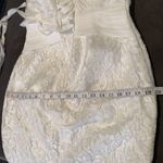 Women’s Ivory Dress & Matching Chiffon Jacket with beautiful detail Size L**READ Size L Photo 12