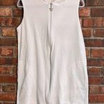 Jordan Taylor  womens waffle knit full zip starfish swim coverup white L Photo 0