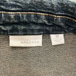 Halogen  Denim Trench Coat Sz M Photo 6