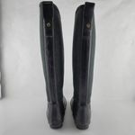 Hunter  Boots Womens 37/5 Lady N Black Rubber Rain Boots Original Photo 8