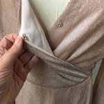 Saks 5th Avenue NWT  Blush Shimmer Wrap Dress $350 M Photo 5