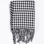 Black White Houndstooth Skinny Scarf New University of Alabama Photo 1
