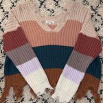 Brooklynns Colorblock Distressed Sweater Photo 0