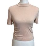Aritzia Babaton Gonzalo T Shirt Cropped Top In Soft Blush Pink Women’s Size M Photo 0