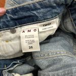 NWT AMO Twist Wash Jeans in Sweet Cheeks Women's Skinny Mid Rise Blue Denim 26 Photo 7