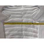 White Bodycon Midi Dress Mock Neck‎ Short Sleeve Party Cocktail Clubwear size S Photo 6