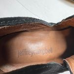 Jeffrey Campbell  Size 8.5 Black Suede Slip On Cut Out Ankle Block Heel Booties Photo 8