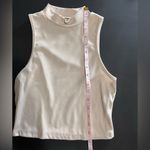 3 Pack Mock Neck Ribbed Crop Tank Tops Women’s Sz M NWOT Black, White & Cream Size M Photo 9