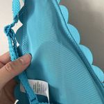 Aerie Size S Blue Scalloped Edge Triangle Back Tie Swim Top Spring Summer Beach Photo 5