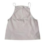 Aeropostale Seamless Ribbed Halter Crop Top in Lilac, Size XL Photo 0