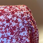 Lush Clothing Lush poplin red floral V Neck button up blouse long sleeve top Sz XL NWT Photo 3