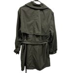 Mondi Fashion Vintage Black Belted Trench Coat Buckle Sleeve Jacket Womens Small Photo 10