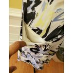 CHAPS Black Blue Yellow Fit & Flare Dress SZ 12 Photo 4