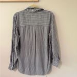 Rails  Elle striped long sleeve shirt, grey and white - small Photo 3