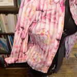 Diane Von Furstenberg  pink striped watercolor floral 6 top Photo 1