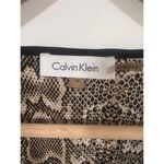 Calvin Klein Women’s  Button Down Snake Print Blouse M Career Business Casual Photo 3