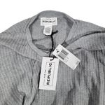 FOR THE REPUBLIC  Women Gray‎ Waffle Knit Long Sleeve Pullover Sweatshirt Top S Photo 2