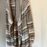 MODA International Wool Blend Cardigan Small Brown Photo 4