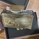 Juicy Couture Rare Retro Pam & Gela Gold Leather Credit Card/Gift Card Wallet Photo 3