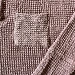 Pink Lily  Women’s Waffle Knit Thermal Oversized Tunic Top Small Dusty Rose Mauve Photo 4