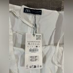 ZARA  pleated mini eyelet dress Photo 6