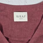 Wrap London‎ Embroidered Linen Blend Long Sleeve V Photo 2