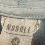 Nobull  Hoodie Sweatshirt Women's Medium Blue Ombre Dip Dye Pullover Logo Gym Photo 5