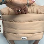 🤎 WILO The Label Weekender Quilted Travel/Gym/Baby Bag w/ Crossbody In Taupe Photo 7