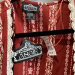 Von Maur Red And White Cardigan Photo 3