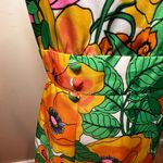 VTG Tanner of North Carolina Sleeveless Floral Dress SZ 8 Retro Resortwear Boho Orange Photo 2