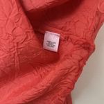 Calypso St. Barth NWOT  100% silk coral pearl button down crinkle shirt blouse M Photo 3