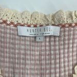 Hunter Bell  MIa Terracotta gingham top sz L Photo 5