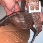 b.o.c. Women's Brown Slingback Sandals Size 7M Floral Engraved Flats Photo 4