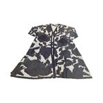 Chico's DENIM BLUE COASTAL AIR JACQUARD FLORAL CARDIGAN Size Large 2 Photo 1