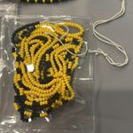 Yellow and Black Beaded Bracelet Bundle Handmade in Panama Photo 1