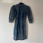 Ganni denim puff sleeve dress Photo 4