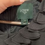 J.Crew  Factory Suiting Black Wool Blend Ruffle Neckline Sheath Dress Size‎ 0 Photo 2