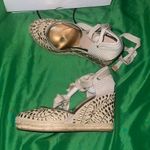 ALDO Women's Cream Espadrille Wedge Sandals size 8 Photo 6