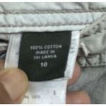 Eddie Bauer Pants Women 10 Gray Khaki Capri Cargo Cotton Outdoor Hiking Photo 3