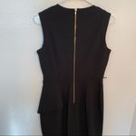 Calvin Klein  Sleeveless Sheath Dress Black Ruffle 6 Photo 6