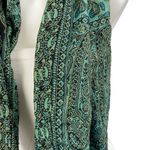 Original Cashmere 100% Cashmere Green Paisley Fringe Knit Shawl Wrap Scarf OS Photo 1