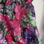 Milly  Purple Multi Floral Mini Dress Photo 7