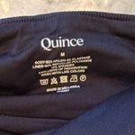 Quince NWT Black Women’s Italian Plunge Ribbed One-Piece Swimsuit Sz M Photo 3