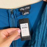 City Chic ✨  First Date Playsuit Teal Romper Large 20 NWT Photo 5