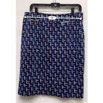 Alex Marie Women size 10 Pencil Skirt blue Red White zipper accents M AQG-B Photo 6