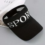 Lightweight SPORT Sun Visor Knitted Casual Hat Gold Baseball Cap for Women Photo 1